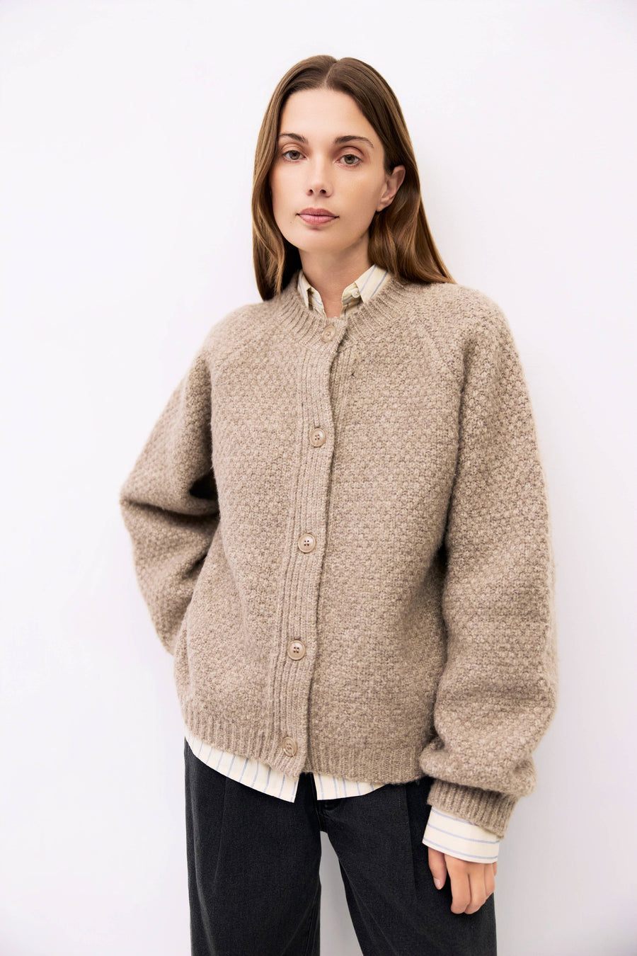 The Juna Cardigan | Weave Sweater Cardigan by All Row