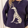 Animal Intarsia Cozy Knit Pullover