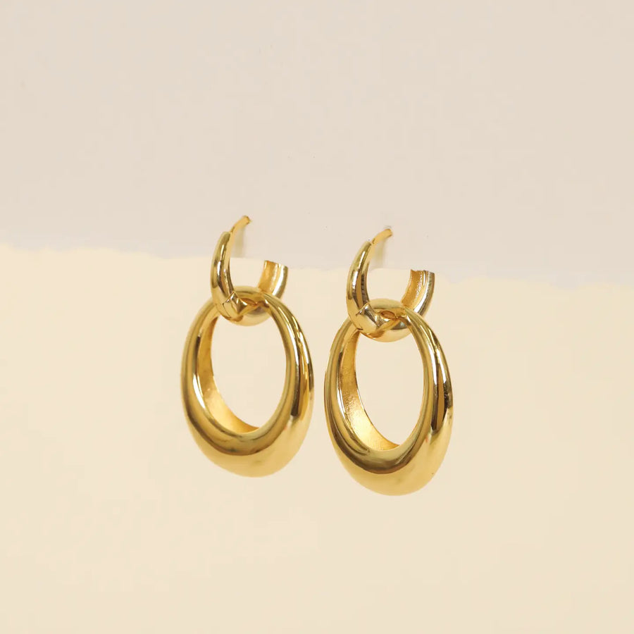 Coupled Hoop Earrings