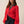 Ribbed Knit and Denim Button-Front Collared Cardigan
