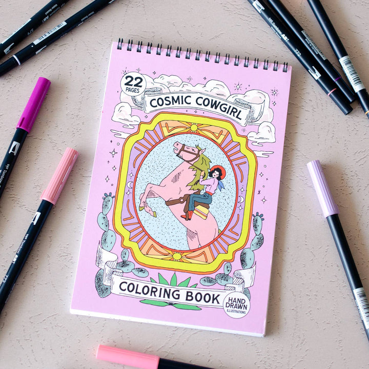 Cosmic Cowgirl Premium Coloring Book