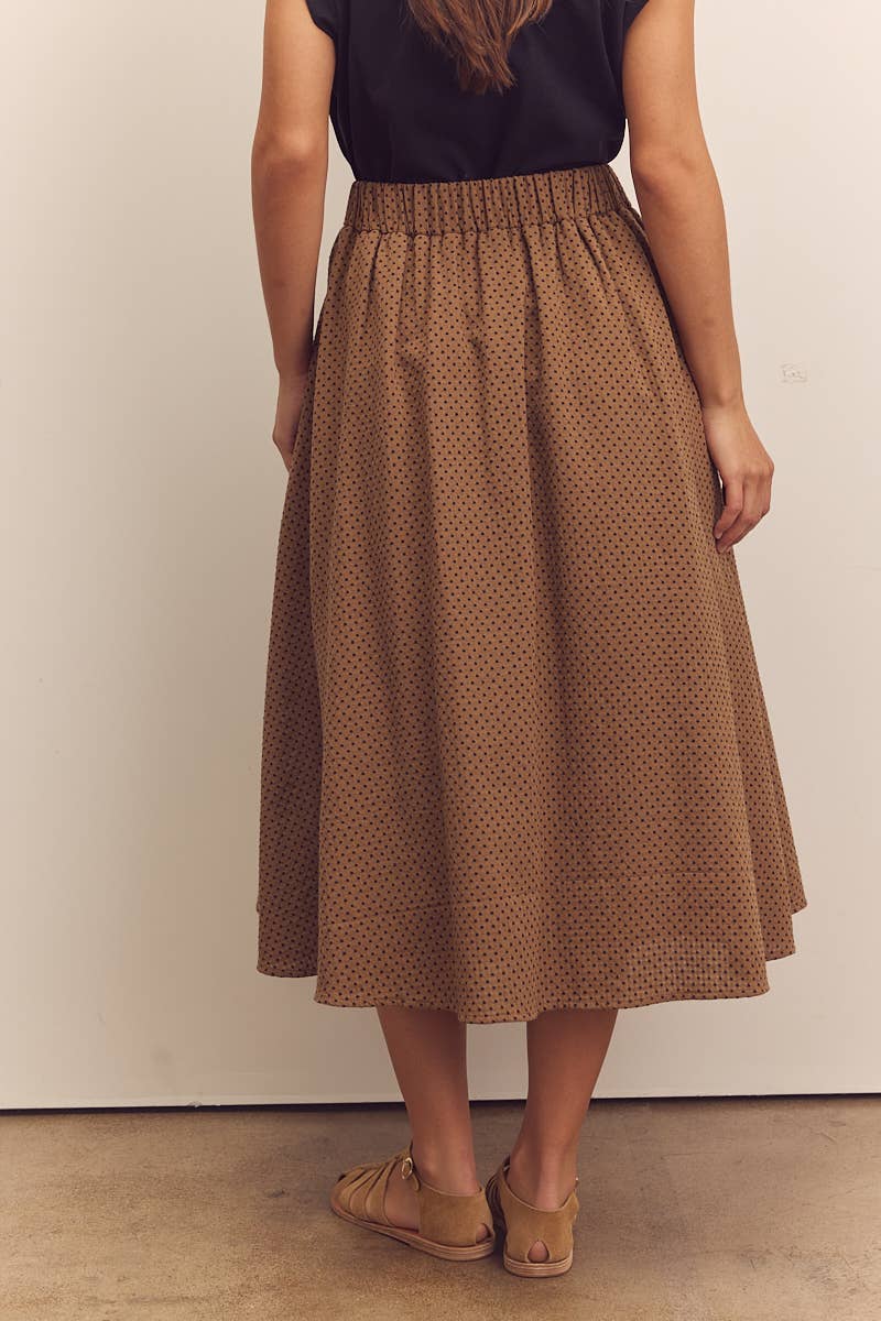 Midi-Circled Cotton Skirt by amente