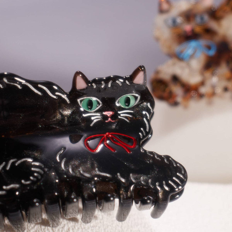 Black Kitty Hair Claw by Winona Irene