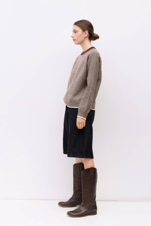 The Jae Sweater | Striped Long Sleeve Sweater by All Row