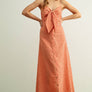 Gingham Patterned Long Dress