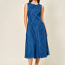 Stretch Mermaid Line Denim Midi Dress by Aaron & Amber