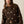 Polka Dot Jacquard-Knit Button-Up Crew-Neck Cropped Cardigan