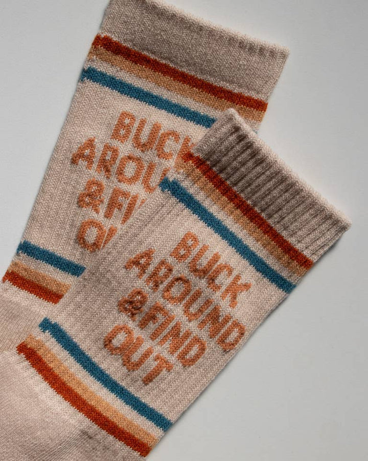 Buck Around and Find Out Western Socks by Shop Good