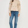 Flower Embroidery Long Sleeve Linen Shirt