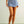 Flower Printed Denim Skort