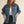 Stitch Detail Ruffled Denim Jacket