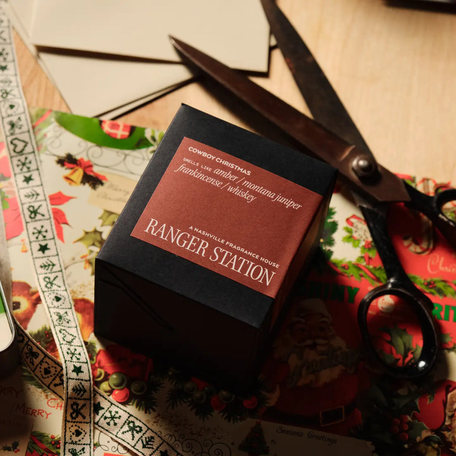 Cowboy Christmas Candle by Ranger Station