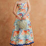 Riviera Dream Scalloped Sleeveless Midi Dress