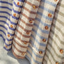 Striped Pattern Button Front Cardigan