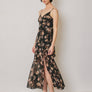 Floral Tie Back Midi Dress