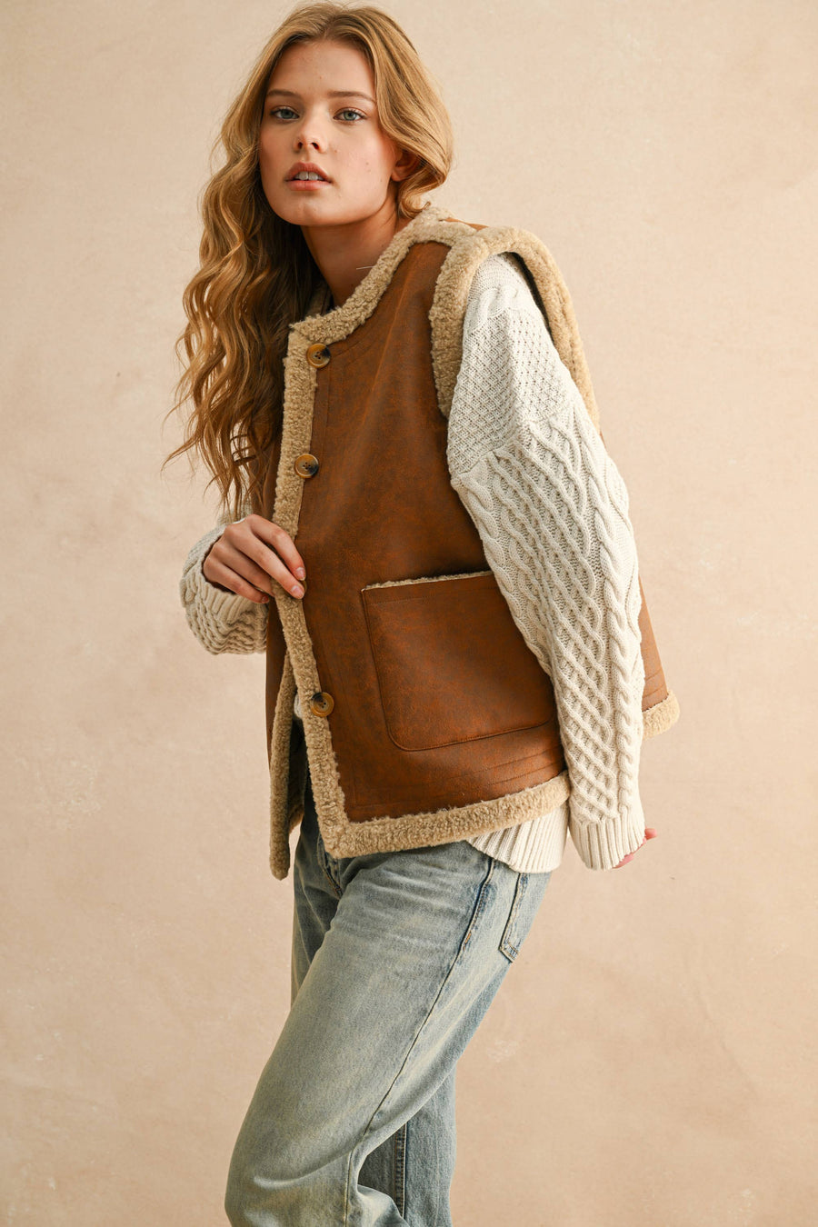 Reversible Sherpa Vest