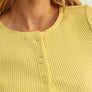 Button Front Ribbed Top
