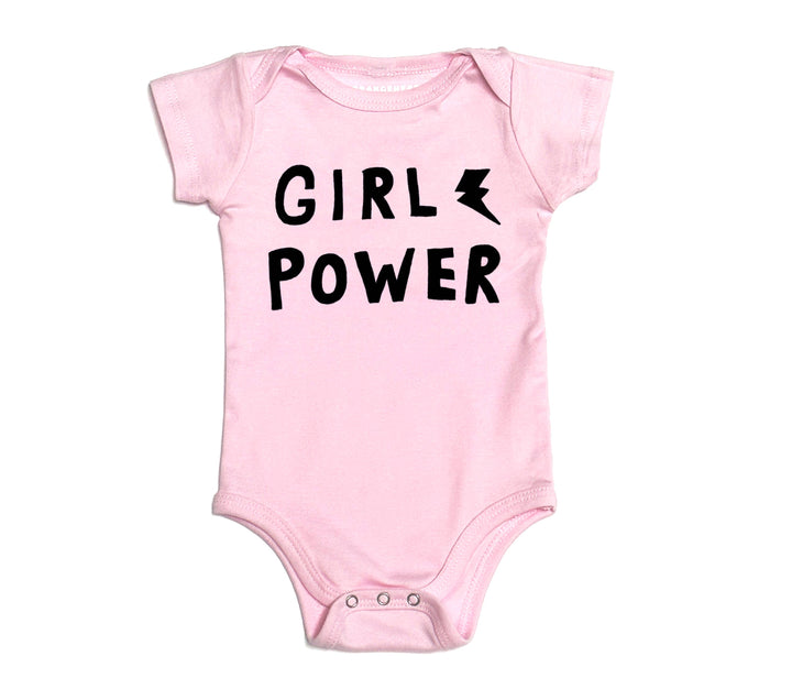 Girl Power Onesie in Pink Cotton