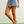 Flower Printed Denim Skort