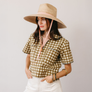 Painted Gingham Palmer Top by Sunshine Tienda