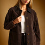 Corduroy Button Front Barn Jacket