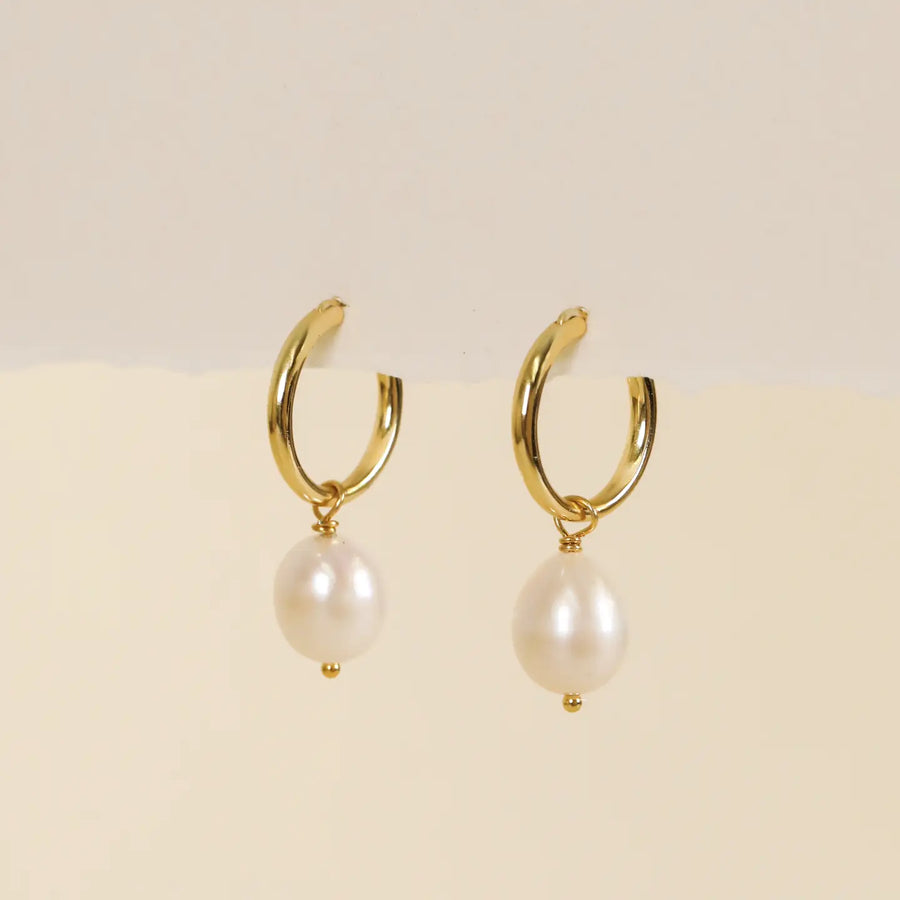 Pearl Drop Earrings by JaxKelly