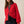 Ribbed Knit and Denim Button-Front Collared Cardigan