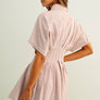 Gingham Patterned Shirt Dress
