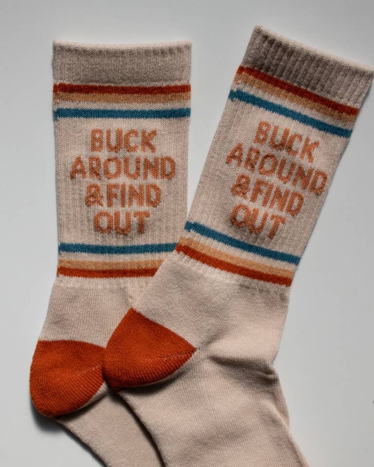 Buck Around and Find Out Western Socks by Shop Good