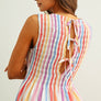 Multi Stripe Print Dress