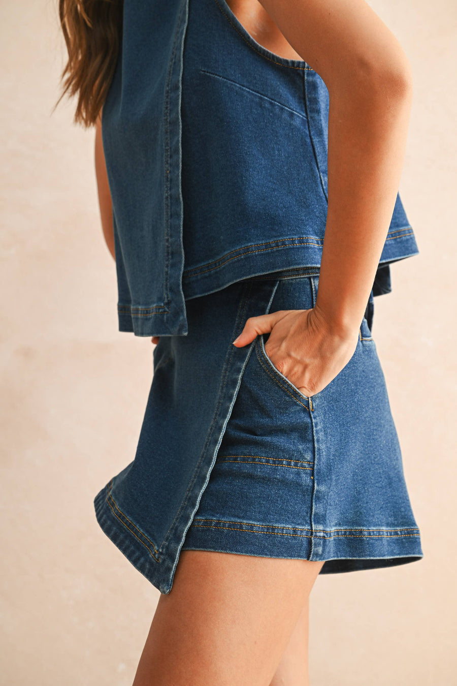 Denim Skort