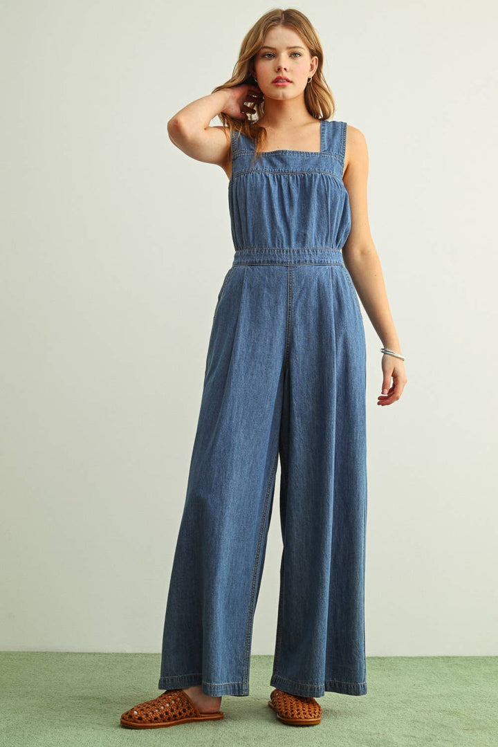 long denim dress spaghetti strap Button-down Black Denim Maxi Dress with Spaghetti Straps Small