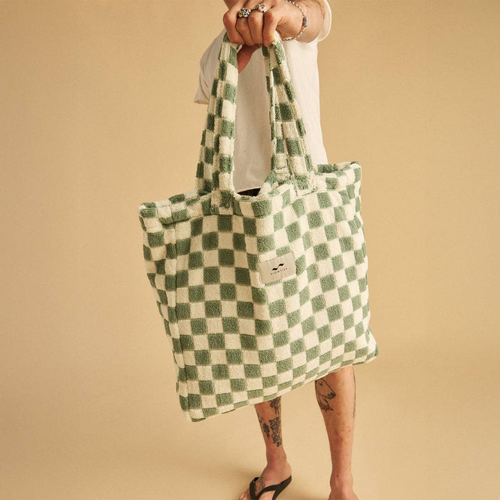 Mate Terry Tote Bag in Sage by Slowtide