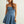 Paneled Washed Denim Romper
