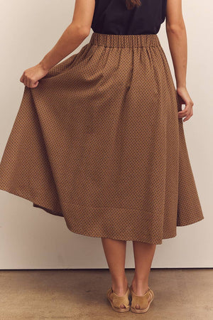 Midi-Circled Cotton Skirt by amente