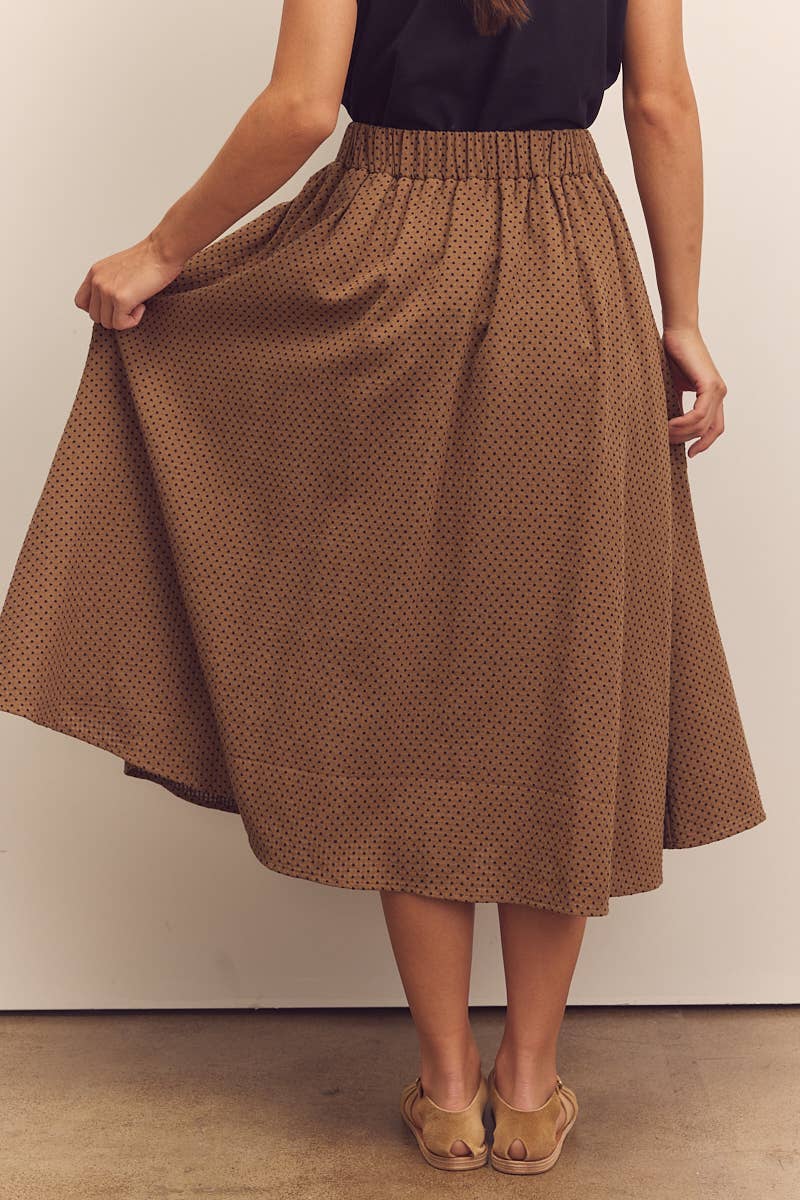 Midi-Circled Cotton Skirt by amente