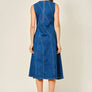 Stretch Mermaid Line Denim Midi Dress by Aaron & Amber