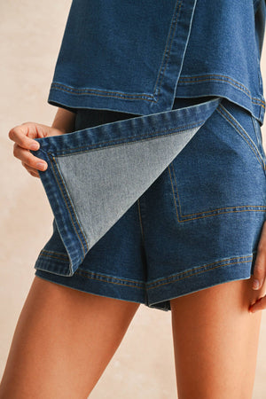 Denim Skort