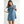 Stylish Denim Dress with Embroidery Cherries