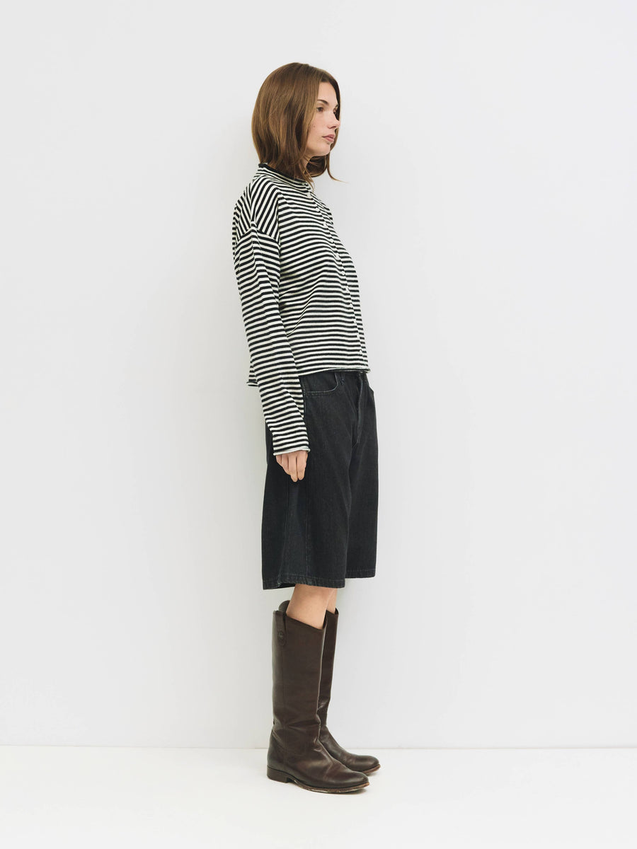 The Elisa Cardigan | Striped Button-Down Cardigan by All Row