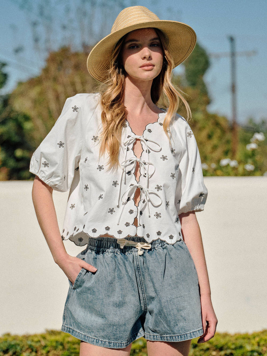 Denim Boxes Shorts by Aaron & Amber