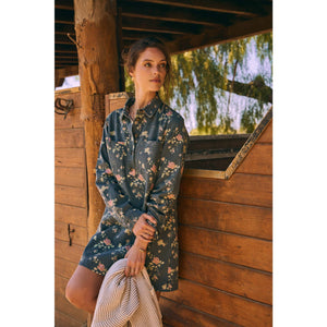 Still from A Film Mineral-Washed Victorian Floral Mini Dress