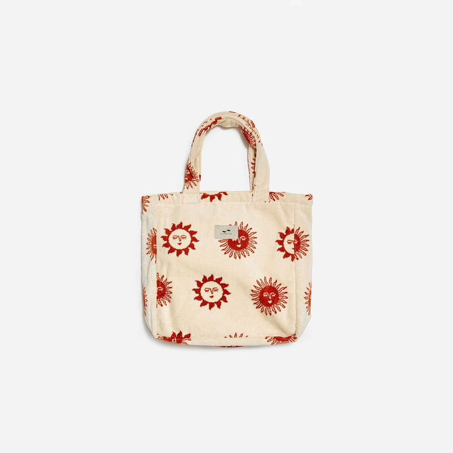 Sunburn Terry Tote Bag in Cream by Slowtide