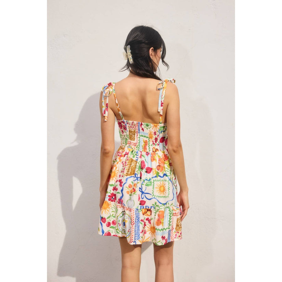 Sweetest Thing Corset Tie Shoulder Mini Dress