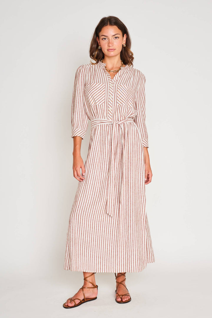 Cassie Dress in Sedona Stripe by DRA