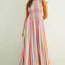 Multi Stripe Print Dress