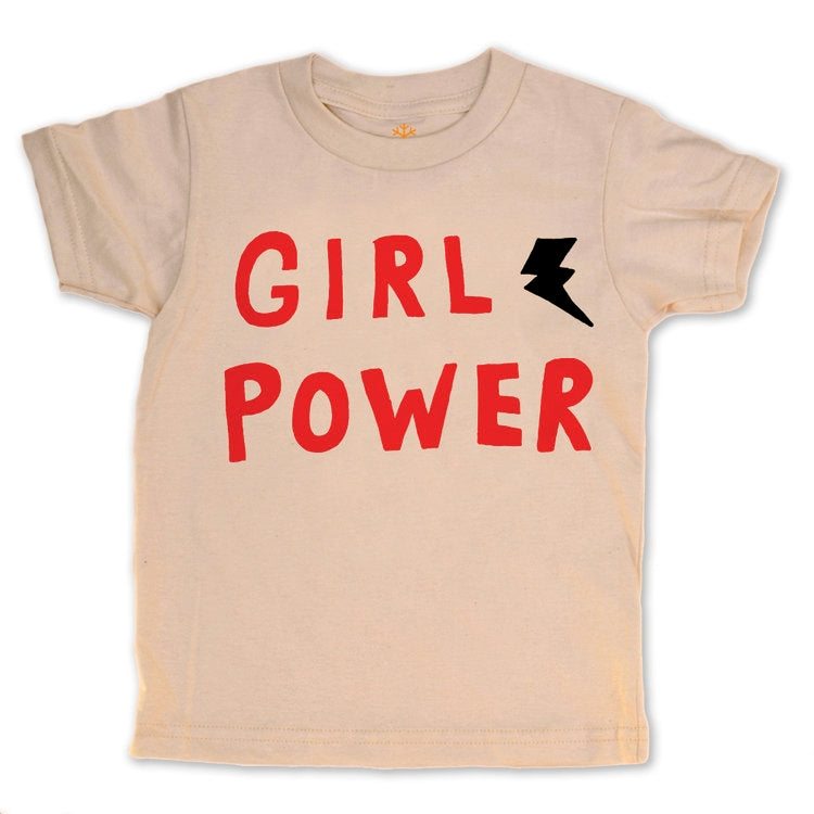 Girl Power Natural Organic Kids Tee