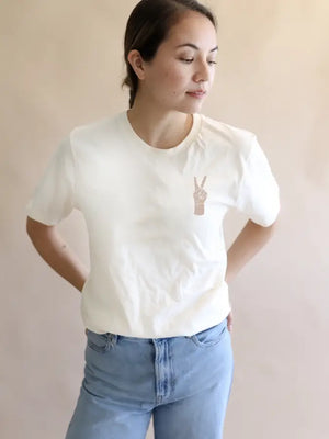 Peace Hand Embroidered Tee