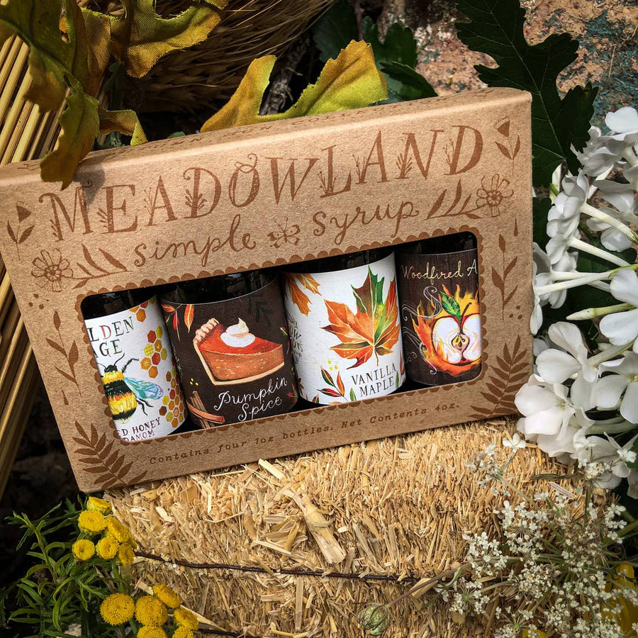 Autumn Sun Collection Simple Syrup Sampler by Meadowland Syrup