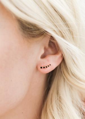 Black Crawler Earrings by JaxKelly
